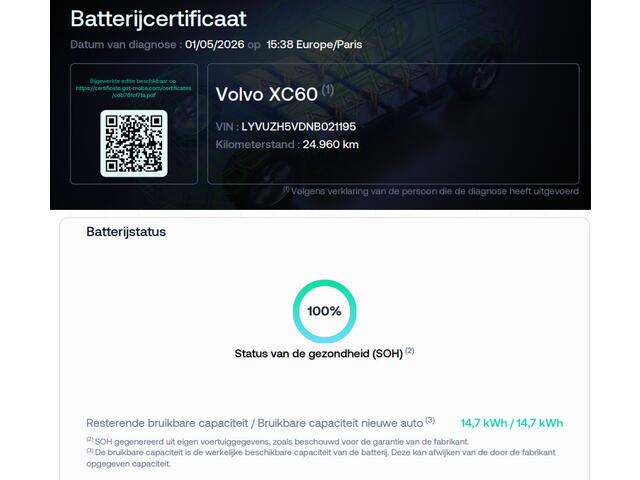 Volvo XC60 2.0 T8 Plug-in hybrid AWD Inscription Expression | SOH 100% | Trekhaak | Achteruitrijcamera | Apple Carplay/Android Auto | Panoramadak | Stoel en stuurwielverwarming |