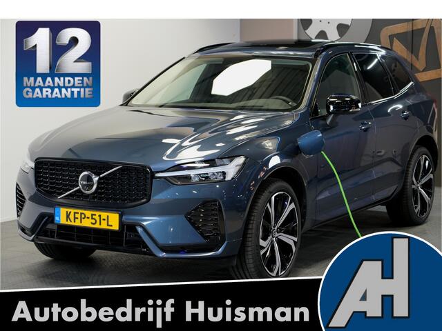 Volvo XC60 2.0 T6 AWD 293kW/399pk Aut8 Plug-in hybrid Ultra Dark PANORAMADAK + HARMAN/KARDON + EL.TREKHAAK + ADAPT.CRUISE + HEAD-UP + STOELVERWARMING V&A + STUURVERWARMING + GOOGLE DASH + 360 CAMERA + BLIS + CTA + PARKSENSOREN + 21" LM-VELGEN!!