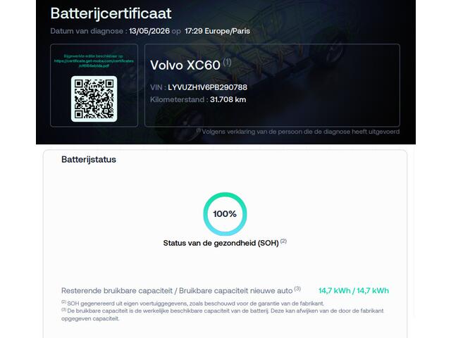Volvo XC60 2.0 T6 Plug-in hybrid AWD Plus Dark | SOH 100% | Trekhaak | Panoramadak | Cruise Control Adaptief | Voorstoelen met Geheugen | Stoelverwarming | Apple Carplay/Android Auto |