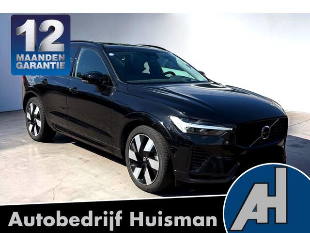 Volvo XC60 2.0 T6 AWD 293kW/399pk Aut8 Plug-in hybrid Ultimate Dark LUCHTVERING + HARMAN/KARDON + PANORAMADAK + EL.TREKHAAK + HEAD-UP + 360 CAMERA + STOELVERWARMING V&A + STUURVERWARMING + ADAPT.CRUISE + LANE ASSIST + PARKSENSOREN V&A + 20" LM-VELGEN!!