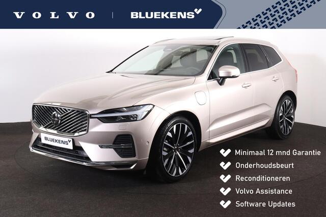 Volvo XC60 T8 Recharge AWD Ultimate Bright - Luchtvering - Panorama/schuifdak - IntelliSafe Assist & Surround - 360º Camera - Bowers & Wilkins audio - Adaptieve LED koplampen - Verwarmde voorstoelen, stuur & achterbank - Parkeersensoren voor & achter - Elektr. bedie