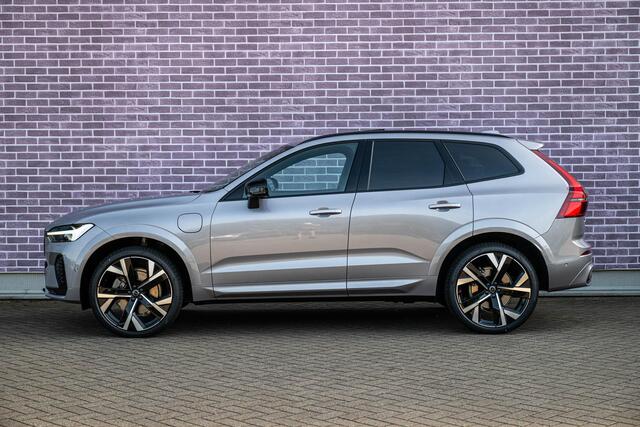 Volvo XC60 2.0 T8 Plug-in hybrid AWD Ultra Black Edition Executive | Luchtvering | 22" | Gelamineerd Glas | Bowers & Wilkins | Stoelmassage & Ventilatie | Stoel & Stuurverwarming | 360 Camera | Pilot Assist | BLIS |
