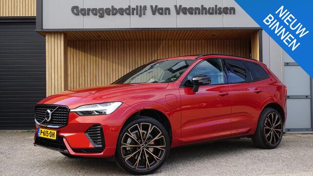 Volvo XC60 2.0 348pk T6 Plug-in hybrid AWD Inscription Pano Led Cruise Leder elek Trekhaak *82362km* 21 inch LM Fusion red *NL auto*