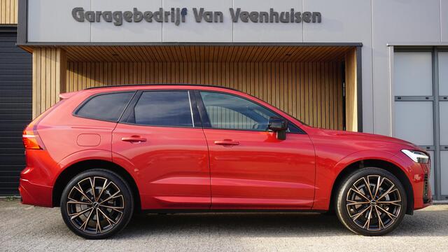 Volvo XC60 2.0 348pk T6 Plug-in hybrid AWD Inscription Pano Led Cruise Leder elek Trekhaak *82362km* 21 inch LM Fusion red *NL auto*