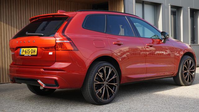 Volvo XC60 2.0 348pk T6 Plug-in hybrid AWD Inscription Pano Led Cruise Leder elek Trekhaak *82362km* 21 inch LM Fusion red *NL auto*