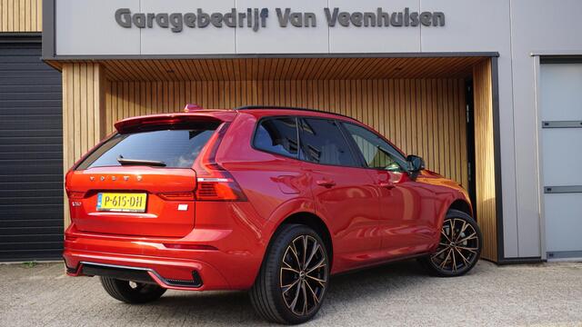 Volvo XC60 2.0 348pk T6 Plug-in hybrid AWD Inscription Pano Led Cruise Leder elek Trekhaak *82362km* 21 inch LM Fusion red *NL auto*