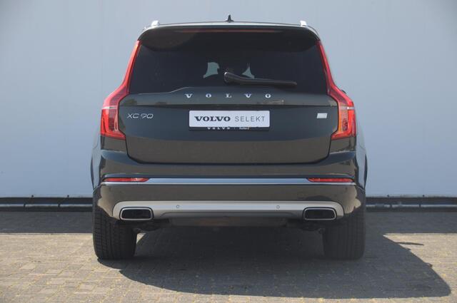 Volvo XC90 T8 390PK Automaat Recharge AWD Inscription / Adaptieve cruise control / BLIS / Parkeersensoren met 360 camera / stoel - en stuurwielverwarming / Standkachel / Trekhaak / Keyless entry / Harman Kardon audio / Elektrische stoelen