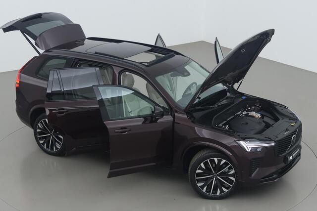 Volvo XC90 T8 Plug-in hybrid Ultra Dark | FACELIFT | Mulberry Red | Luchtvering | Bowers&Wilkins | Massage+Ventilatie