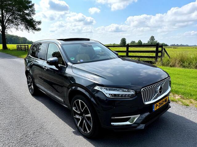 Volvo XC90 2.0 T8 Long Range AWD 335kW/455pk Aut8 Recharge Inscription 7P LUCHTVERING + PANORAMADAK + HARMAN/KARDON + STOELVERWARMING-&VENTILATIE + PILOT ASSIST + ADAPT.CRUISE + 360 CAMERA + LANE ASSIST + NAVI + BLIS + EL.TREKHAAK + PARKSENSOREN + 21" LM-VELGEN!!