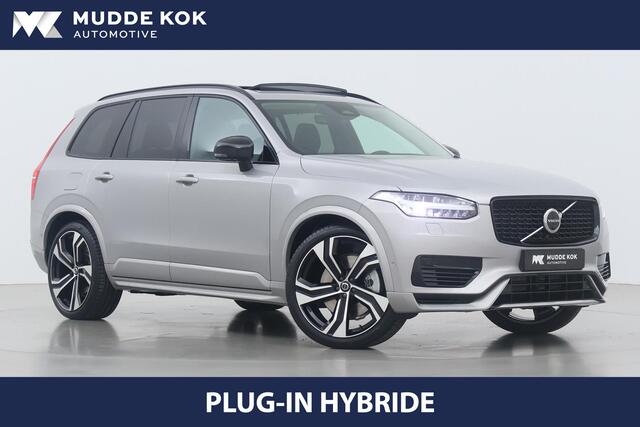 Volvo XC90 T8 Recharge Ultra Dark | 22 Inch | Luchtvering | Head-Up | Massage+Ventilatie | 360° Camera | Panoramadak
