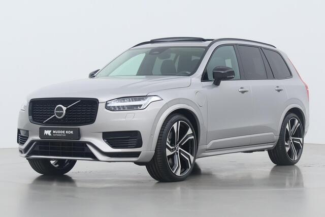 Volvo XC90 T8 Recharge Ultra Dark | 22 Inch | Luchtvering | Head-Up | Massage+Ventilatie | 360° Camera | Panoramadak
