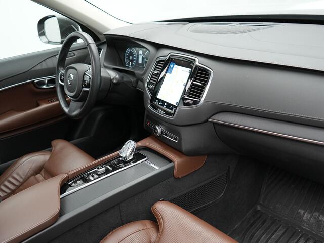 Volvo XC90 T8 Twin Engine AWD Inscription Plug In Hybrid Dealer O.H PHEV | Panodak | Adaptive Cruise | Head Up | Luxe Lederen Sportstoelen Massage & Ventilatie | 21"L.M | Harman Kardon | BLIS | Apple Carplay | Pilot Assist |