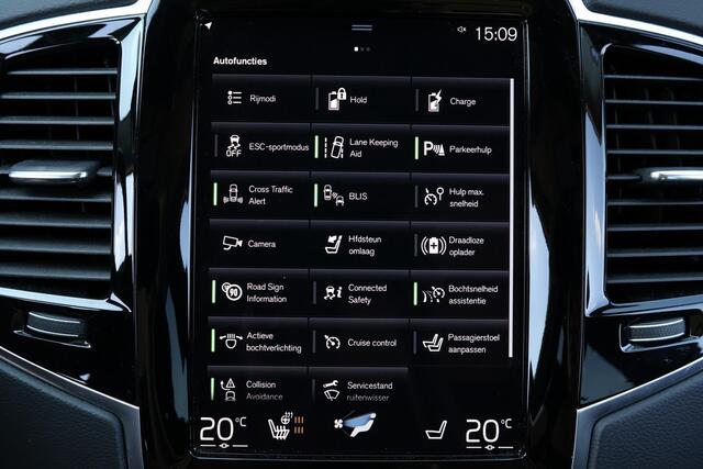 Volvo XC90 T8 Recharge AWD Inscription - Panorama/schuifdak - IntelliSafe Assist & Surround - 360º Camera - Harman/Kardon audio - Adaptieve LED koplampen - Verwarmde voorstoelen, stuur & achterbank - Parkeersensoren voor & achter - Elektr. bedienb. voorstoelen met g
