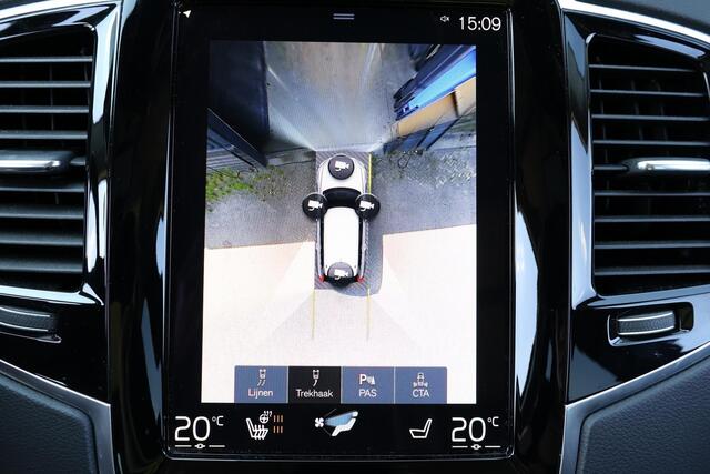Volvo XC90 T8 Recharge AWD Inscription - Panorama/schuifdak - IntelliSafe Assist & Surround - 360º Camera - Harman/Kardon audio - Adaptieve LED koplampen - Verwarmde voorstoelen, stuur & achterbank - Parkeersensoren voor & achter - Elektr. bedienb. voorstoelen met g
