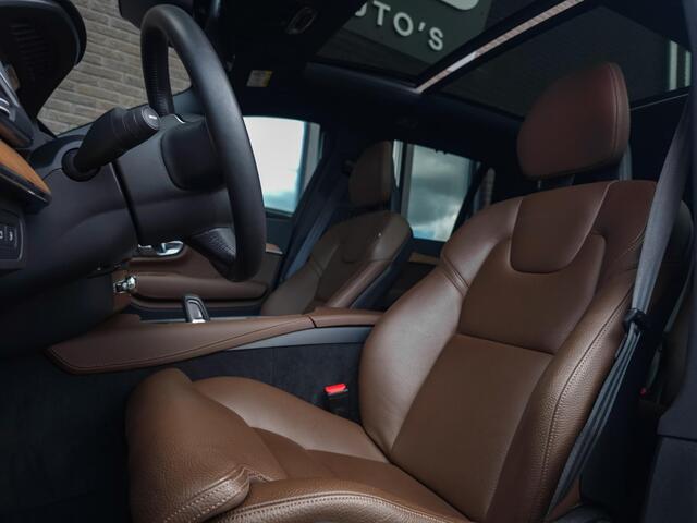 Volvo XC90 2.0 T8 Recharge AWD R-Design | All Black | Cognac Leer | H&K | HUD | Pano | BLIS | Trekh. |