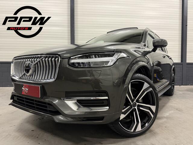 Volvo XC90 T8 Recharge AWD PINE-GREY PANO/BOWERS&WILKINS/22"/TREKHAAK/360CAMERA/MEMORY/ACC/PILOT-ASSIST/ZWART LEER-SPORT/PRIVACY/VOLLEDIG VOLVO DEALER HISTORIE