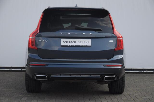 Volvo XC90 T8 390PK Automaat Recharge AWD R-Design / Adaptieve cruise control/ BLIS/ Luchtvering/ Trekhaak/ Harman Kardon Audio/ Apple carplay/ parkeersensoren met 360 Camera/ Elektrische achterklep/ Keyless/ Head up display