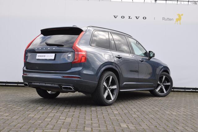 Volvo XC90 T8 390PK Automaat Recharge AWD R-Design / Adaptieve cruise control/ BLIS/ Luchtvering/ Trekhaak/ Harman Kardon Audio/ Apple carplay/ parkeersensoren met 360 Camera/ Elektrische achterklep/ Keyless/ Head up display