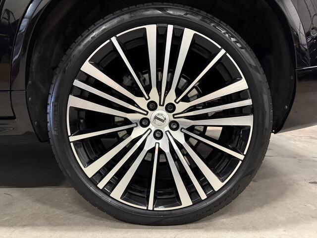 Volvo XC90 T8 Recharge AWD R-Design BLACK LONG RANGE PANO/TREKHAAK/22"/H&K/360CAMERA/HEAD-UP/ALCANTARA-LEER/MEMORY/ACC/PILOT-ASSIST/PRIVACY/NET OH BEURT GEHAD BIJ VOLVO