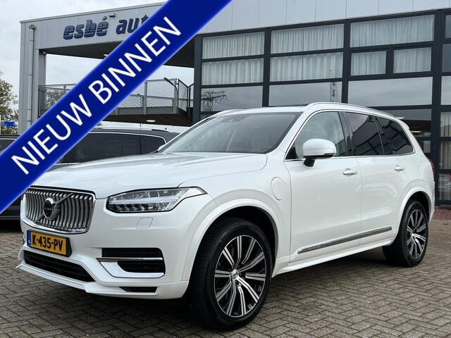 Volvo XC90 2.0 T8 392 pk Recharge AWD Inscription 7-P Panoramadak Trekhaak Luchtvering 360 Camera Harman Kardon Pilot Assist Stuur + Stoelverwarming + Koeling Nappa Leer Head Up 20 Inch + All Season Plug in Hybride NL Auto Vol Opties