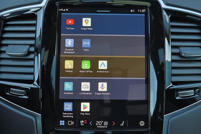 Volvo XC90 T8 Recharge AWD Ultra Dark - Luchtvering - Panorama/schuifdak - IntelliSafe Assist & Surround - 360º Camera - Bowers & Wilkins audio - Adaptieve LED koplampen - Verwarmde voorstoelen, stuur & achterbank - Parkeersensoren voor & achter - Elektr. bedienb. v