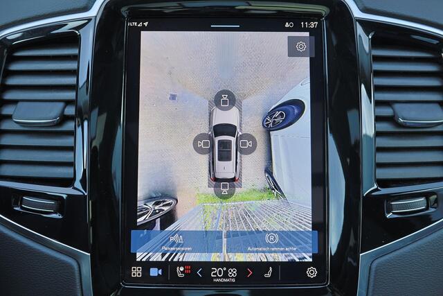 Volvo XC90 T8 Recharge AWD Ultra Dark - Luchtvering - Panorama/schuifdak - IntelliSafe Assist & Surround - 360º Camera - Bowers & Wilkins audio - Adaptieve LED koplampen - Verwarmde voorstoelen, stuur & achterbank - Parkeersensoren voor & achter - Elektr. bedienb. v