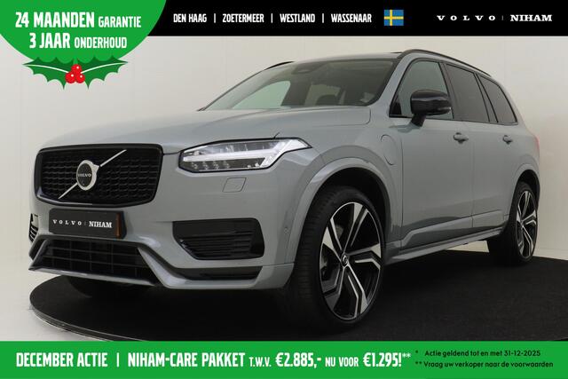 Volvo XC90 T8 PLUG-IN HYBRID AWD ULTRA DARK *FULL OPTIONS!* -PANO.DAK|BOWERS&WILKINS|GEVENT.LEDER+MASSAGE|LUCHTVERING|ADAP.LED|TREKHAAK|360°CAM|NL-AUTO