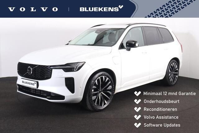 Volvo XC90 T8 Recharge AWD Ultra Dark - Luchtvering - Panorama/schuifdak - IntelliSafe Assist & Surround - 360º Camera - Bowers & Wilkins audio - Verwarmde voorstoelen, stuur & achterbank - Parkeersensoren voor & achter - Elektr. bedienb. voorstoelen met geheugen -