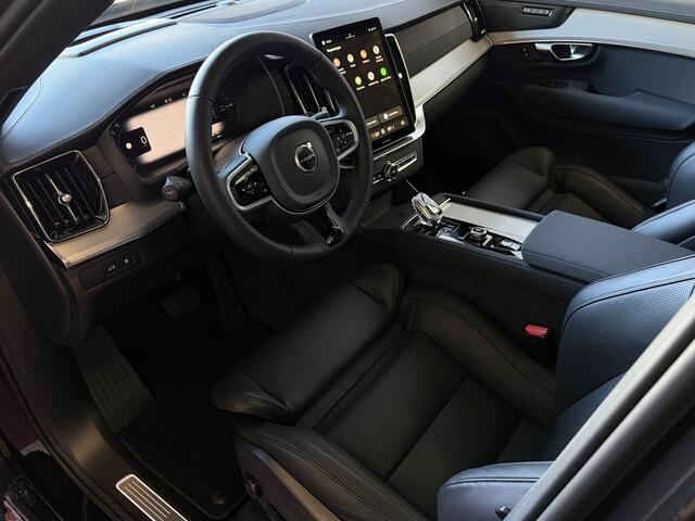 Volvo XC90 2.0 T8 456 PK PHEV AWD 7P BLACK EDITION PLUS LUCHTVERING SCHUIFDAK STOEL/STUUR.VERW ELEK.TREKHAAK HARMAN KARDON PANORAMA STANDKACHEL HEADUP