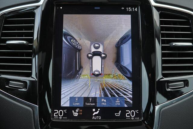 Volvo XC90 T8 Recharge AWD Inscription - Luchtvering - Panorama/schuifdak - IntelliSafe Assist & Surround - 360º Camera - Harman/Kardon audio - Adaptieve LED koplampen - Verwarmde voorstoelen, stuur & achterbank - Parkeersensoren voor & achter - Elektr. bedienb. voo