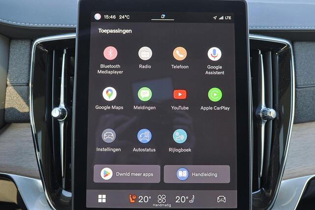 Volvo XC90 T8 Recharge AWD Plus Bright - Luchtvering - Panorama/schuifdak - IntelliSafe Assist & Surround - 360º Camera - Harman/Kardon audio - Adaptieve LED koplampen - Verwarmde voorstoelen, stuur & achterbank - Parkeersensoren voor & achter - Elektr. bedienb. voo