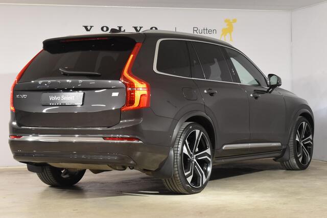 Volvo XC90 T8 455PK Recharge AWD Ultimate Bright / Luchtvering / Bowers & Wilkins / Schuif-kanteldak / 360 Camera / Head Up Display / Nappaleder met ventilatie / Massagefunctie / Gelamineerde zijruiten / 22'' Velgen / Trekhaak / Stoelverwarming / Stuurverwarming