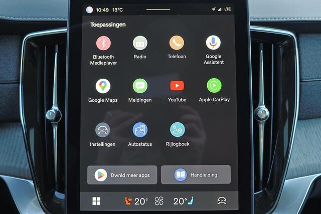 Volvo XC90 T8 Recharge AWD Plus Dark - Luchtvering - Panorama/schuifdak - IntelliSafe Assist & Surround - 360º Camera - Bowers & Wilkins audio - Adaptieve LED koplampen - Verwarmde voorstoelen, stuur & achterbank - Parkeersensoren voor & achter - Elektr. bedienb. vo