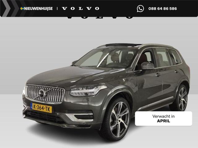 Volvo XC90 2.0 T8 Recharge AWD Inscription | Luchtvering | Massage | Harman/Kardon | Adaptieve cruise | 360° Camera | Standkachel | HUD | Schuif/kantel Panoramadak | Stoelverwarming V+A | Stuurverwarming | Stoelventilatie |