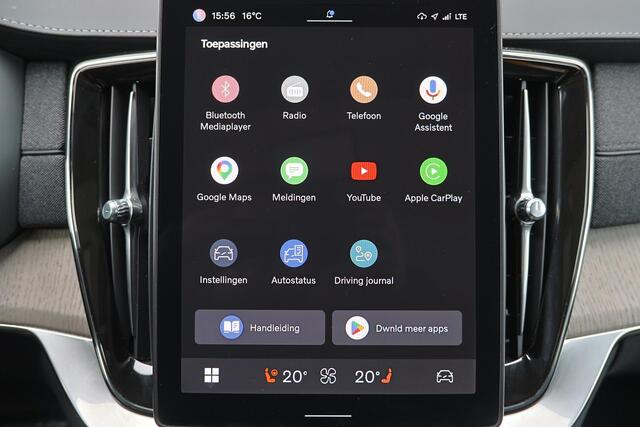 Volvo XC90 T8 Recharge AWD Plus Dark - IntelliSafe Assist & Surround - Panorama/schuifdak - Luchtvering - 360º Camera - Bowers & Wilkins audio - Adaptieve LED koplampen - Verwarmde voorstoelen, stuur & achterbank - Parkeersensoren voor & achter - Elektr. bedienb. vo