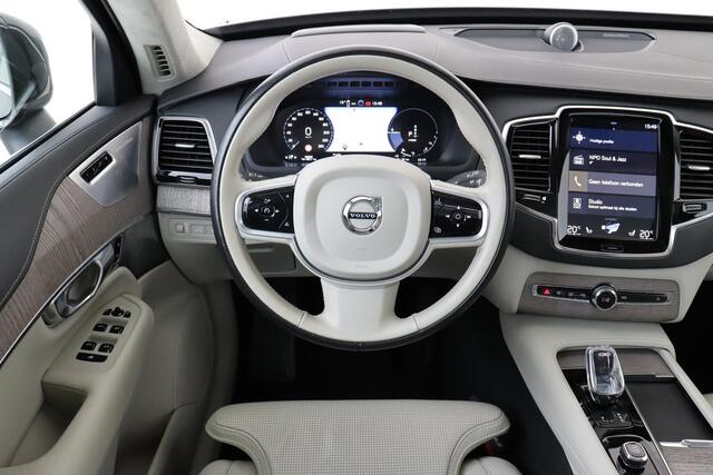 Volvo XC90 T8 RECHARGE AWD INSCRIPTION EXCLUSIVE -PANO.DAK|BOWERS&WILKINS|GEVENT.LEDER+MASSAGE|360°CAM|HEAD-UP DISP.|ADAP.LED|LUCHTVERING|TREKHAAK|POLESTAR|21"