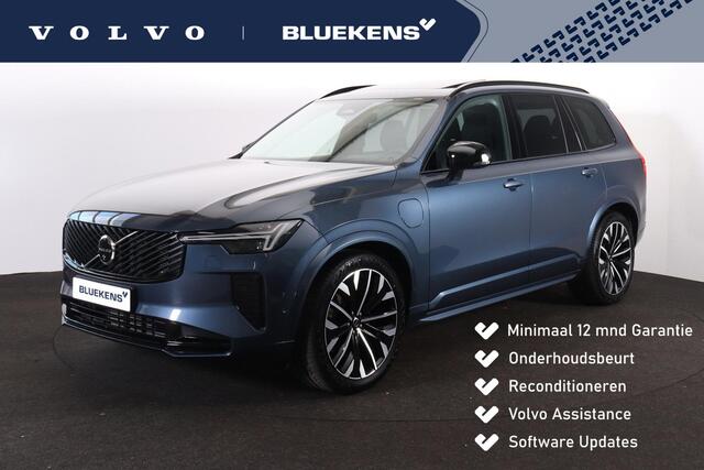 Volvo XC90 T8 Recharge AWD Ultra Dark - Luchtvering - Panorama/schuifdak - IntelliSafe Assist & Surround - 360º Camera - Harman/Kardon audio - Adaptieve LED koplampen - Verwarmde voorstoelen, stuur & achterbank - Parkeersensoren voor & achter - Elektr. bedienb. voor