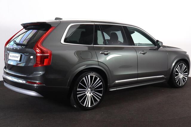 Volvo XC90 T8 Recharge AWD Ultimate Bright - Luchtvering - Panoramisch schuif-/kanteldak - Intellisafe Assist/Surround - Bowers & Wilkins Audio - 360º Camera - Head-up Display - Nappaleder - Stoelmassage - Stoelverwarming / -ventilatie - Gelaagde zijruiten - 22' LMV
