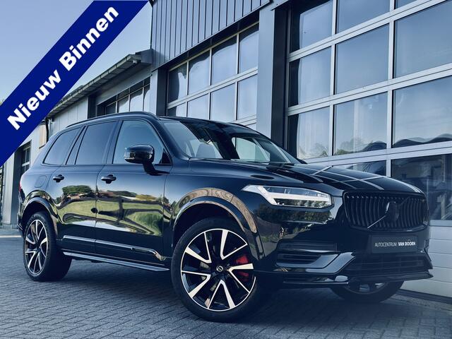 Volvo XC90 2.0 T8 Recharge | AWD | Black Edition | 7-zits | Leer | Trekhaak | 21" wielen | Adapt Cruise | Winterpakket | Marge