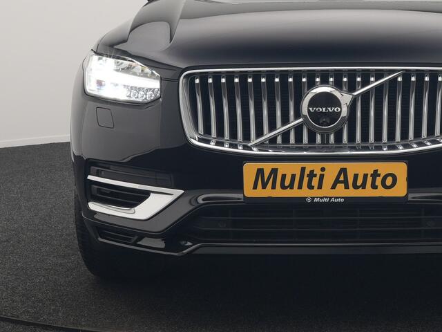 Volvo XC90 T8 Recharge AWD Plus Bright 7 Persoons LONG RANGE PHEV 455pk Dealer O.H. | Trekhaak Af Fabriek | Luchtvering | Adaptive Cruise | Harman / Kardon | Lederen Sportstoelen Ventilatie & Memory | 360 Camera | Stoelen & Stuur Verwarmd | Keyless | Blis | Google A