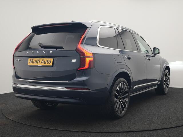 Volvo XC90 T8 Recharge AWD Ultimate Bright 7 Persoons LONG RANGE PHEV 455pk Dealer O.H. | Trekhaak Af Fabriek | Panodak | Head Up | Adaptive Cruise | 360 Camera | Bowers & Wilkins | Lederen Sportstoelen Massage & Memory & Ventilatie | Google Assistent | Stoelen & St