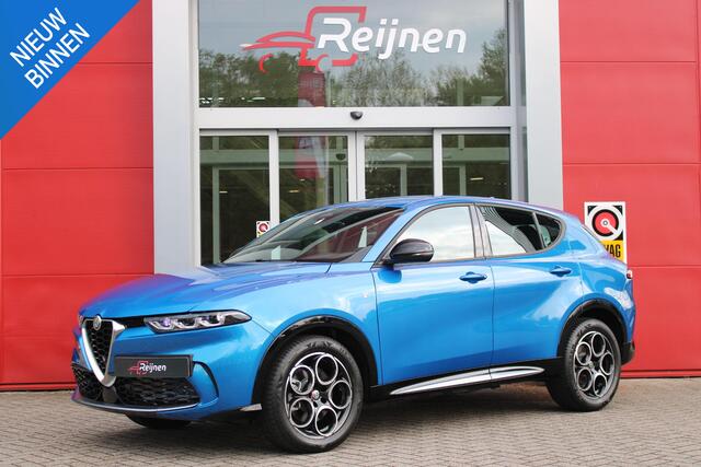 Alfa Romeo Tonale 1.5T 160PK AUTOMAAT Hybrid Ti | NIEUWE AUTO! | ELEKTRISCH BEDIENBARE VOORSTOELEN MET GEHEUGENFUNCTIE | HARMAN EN KARDON AUDIO | FULL LED KOPLAMPEN | 18" LICHTMETALEN VELGEN | CLIMATE CONTROL | NAVIGATIE | DRAADLOZE APPLE CARPLAY/ANDROID AUTO | ADAPTIVE CR