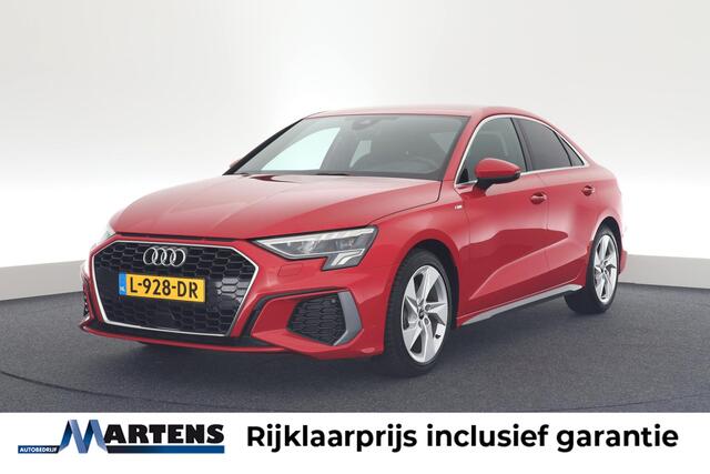 Audi A3 Limousine 30 TFSI 110pk S-Tronic 2x S-Line Leder ACC Virtual Cockpit B&O HUD Stoelverwarming Navigatie