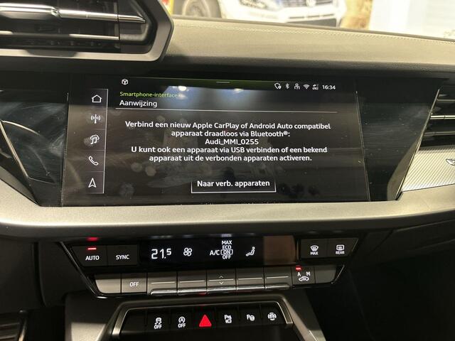 Audi A3 Limousine 30 TFSI 115pk S-tronic S edition · Apple/Android Car Play · Camera · Navigatie · Parkeer Assistent · P-Sensoren · 17'' Inch · Garantie t/m 19-12-2028 of 100.000km