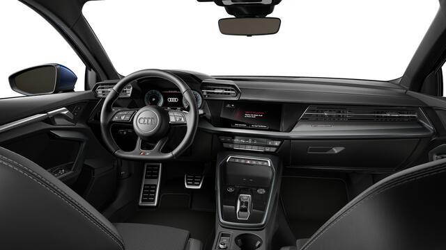 Audi A3 SPORTBACK A3 30 TFSI 116 S tronic S edition Automaat | S line-interieur met sportstoelen en zwarte stoffen-kunstlederen bekleding | Assistentiepakket Rijden en Parkeren Plus | Ledkoplampen, ledachterlichten, dynamische knipperlichten achter | Privacy glas (donker g