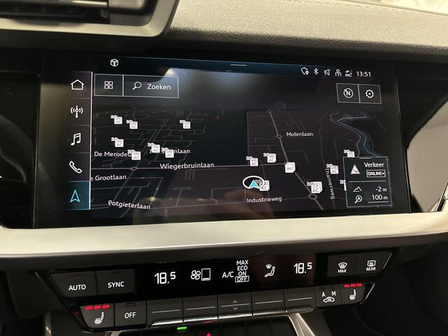 Audi A3 SPORTBACK 45 Tfsie 245pk S-tronic S edition Competition · Apple/Android Car Play · Navi · P-Sensoren · Stoelverwarming · Trekhaak · 17'' Inch · Garantie t/m 05-01-2028 of 100.000km