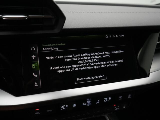 Audi A3 SPORTBACK 35 TFSI 150 pk S-tronic S edition / S-Line | Panoramadak | Stoelverwarming | Navigatie | Parkeersensoren achter