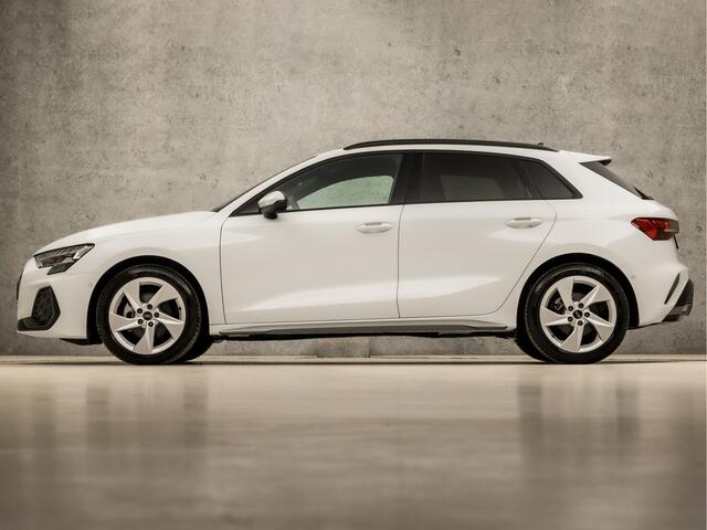 Audi A3 SPORTBACK 30 TFSI S-Line Sport Automaat (2X S-LINE, APPLE CARPLAY, HEAD-UP DISPLAY, SONOS AUDIO, GROOT NAVI, CAMERA, LEDEREN SPORTSTOELEN, STOELVERWARMING, ADAPTIVE CRUISE, SFEERVERLICHTING, KEYLESS, NIEUWSTAAT)