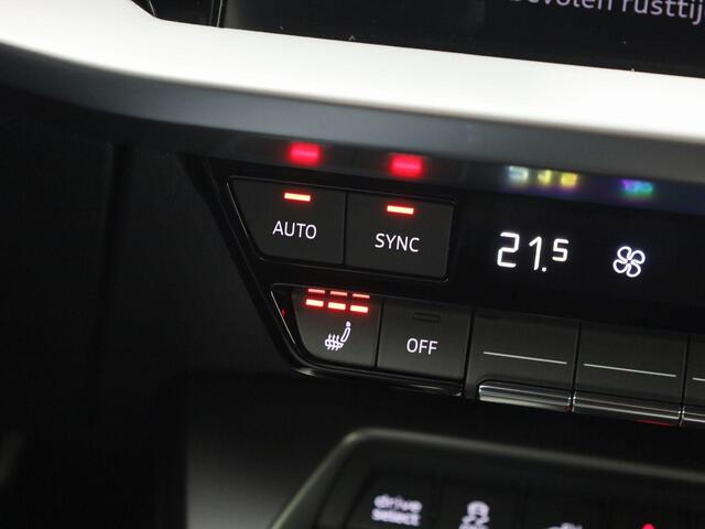 Audi A3 SPORTBACK 40 TFSIe 150kW/204PK Advanced edition · Camera · Apple/Android Car Play · Stoelverwarming · Adaptive Cruise Control · Head-up display · Elektrische kofferbakklep ·