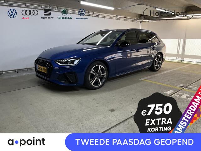 Audi A4 Avant 40 TFSI S edition Competition 204 pk S-tronic | Verlengde garantie | Navigatie | Elektr. trekhaak | Parkeersensoren | Cruise control | Stoelverwarming | LED koplampen |